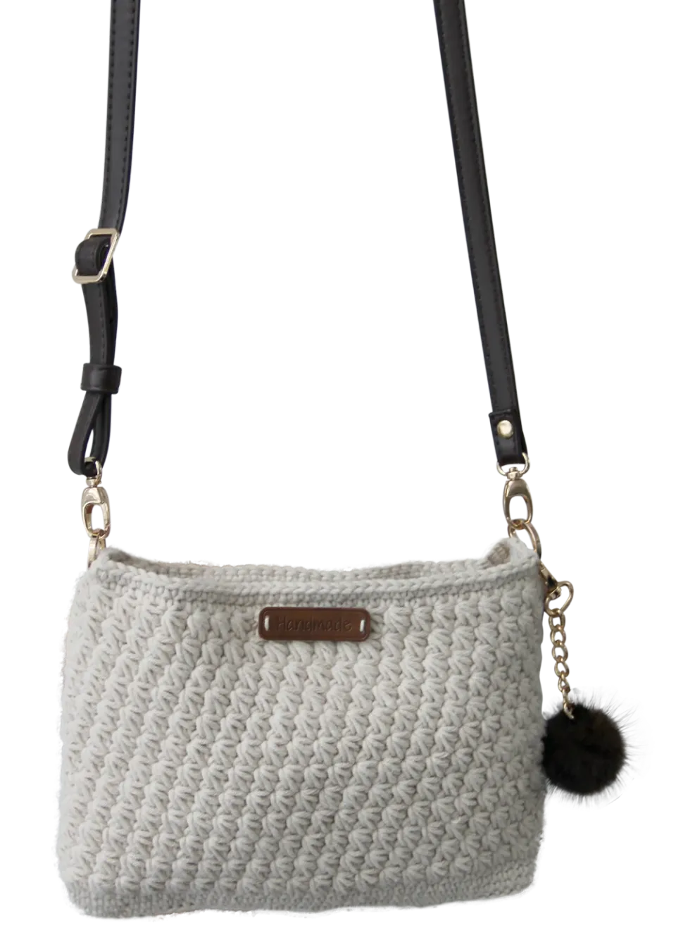Go Handmade Star Stitch Small Häkeltasche 25 cm Cosy