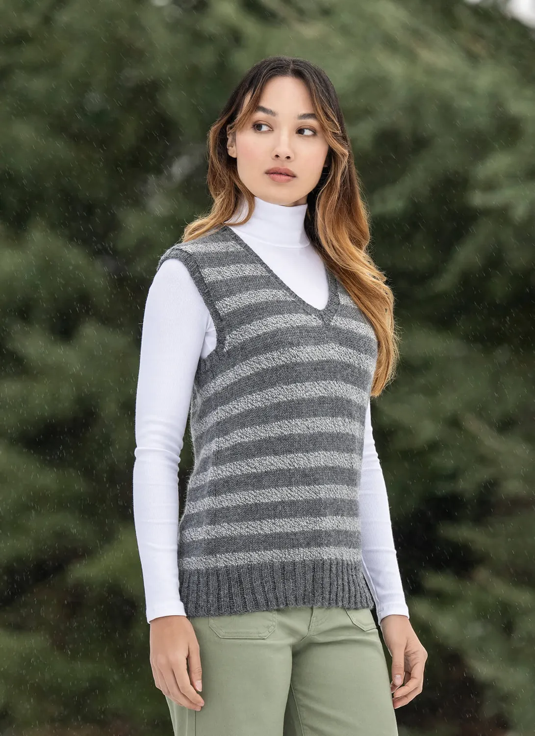 Blue Sky Fibers Classic Series Skyline Vista Vest Strickanleitung 202527 Uni