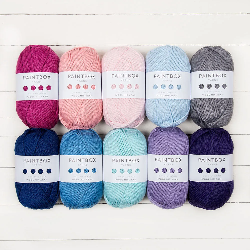 Paintbox Yarns Wool Mix Aran Garn 10er Pack 1000g warm