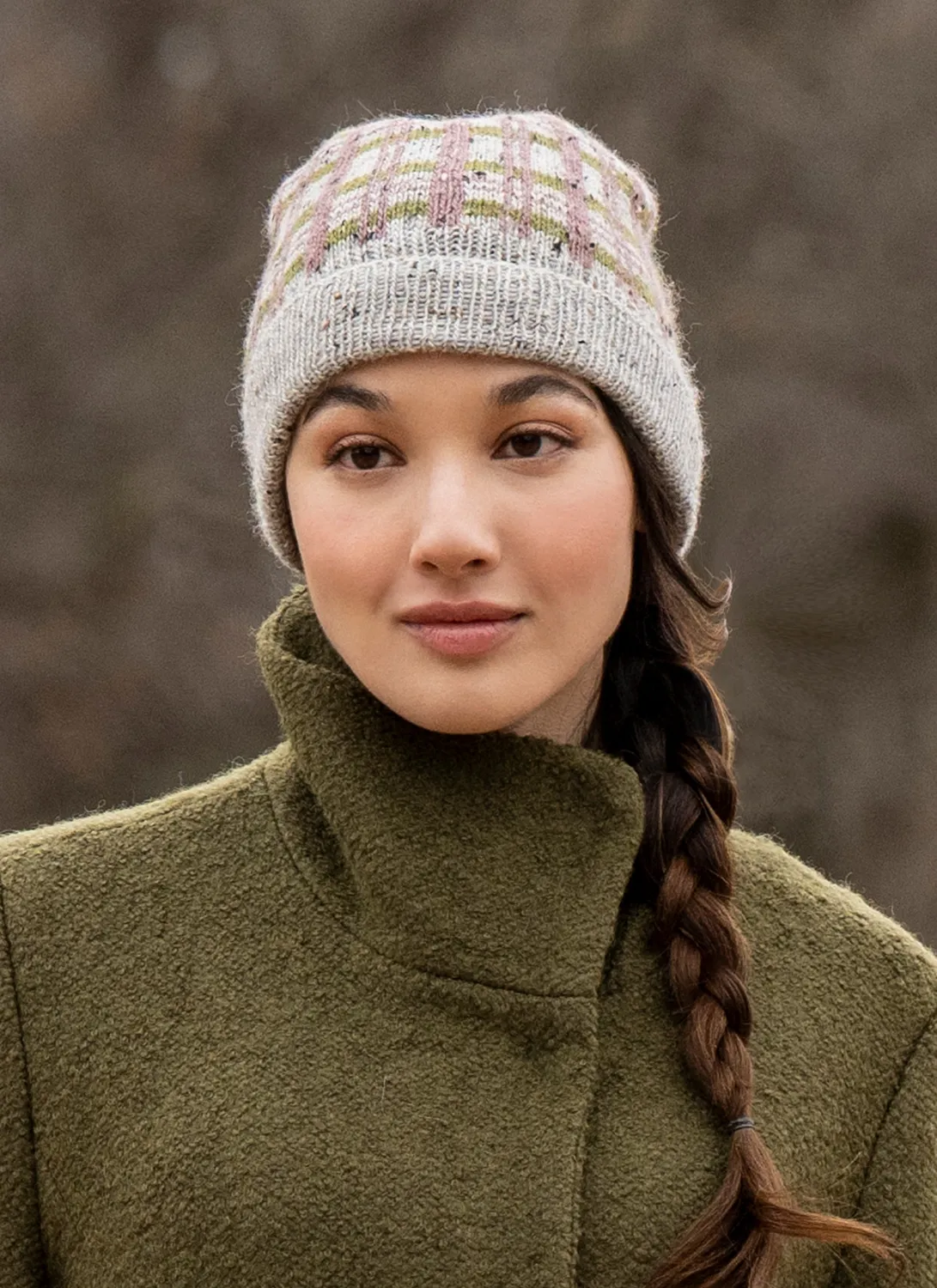 Blue Sky Fibers Classic Highland Plaid Hat Strickmütze 202633