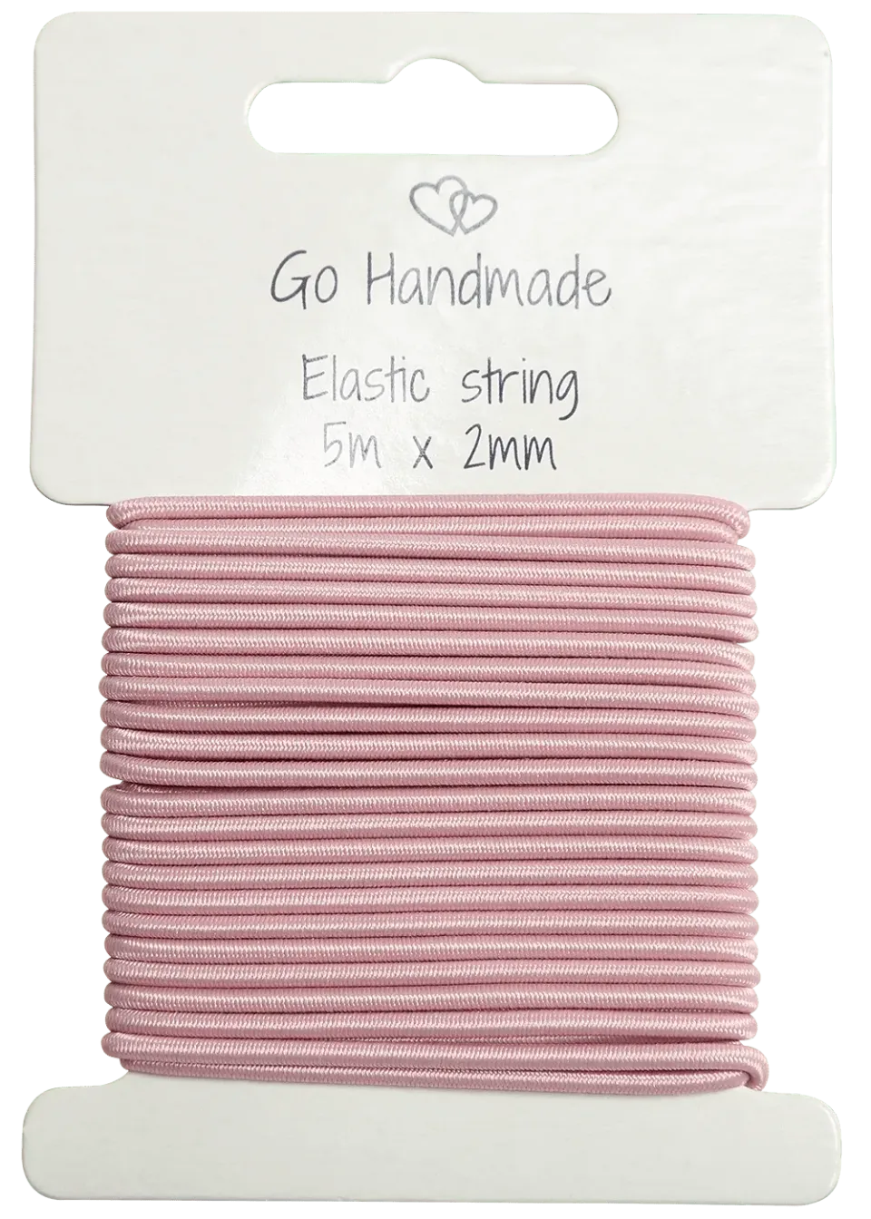 Go Handmade Gummikordel elastisch schwarz 5m x 2mm