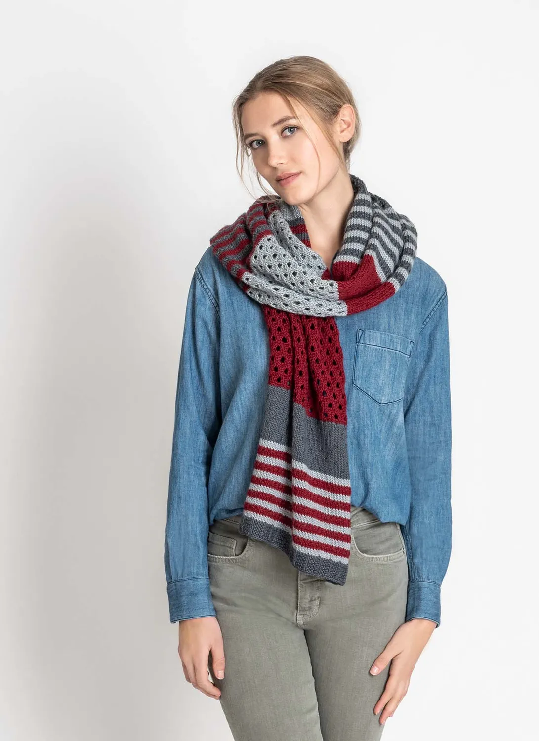 Blue Sky Fibers Chatham Wrap Tuch Strickanleitung