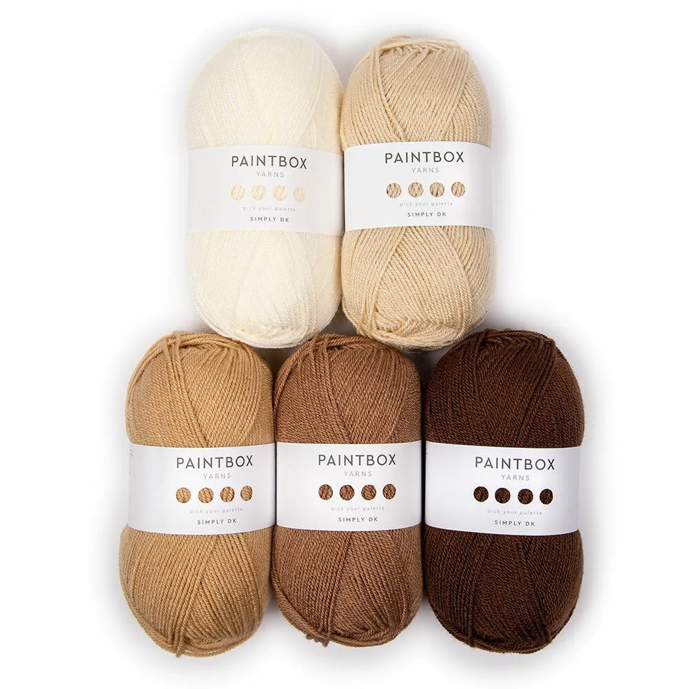 Paintbox Simply DK Häkelgarn 5x100g Bella Coco Verlauf-Set