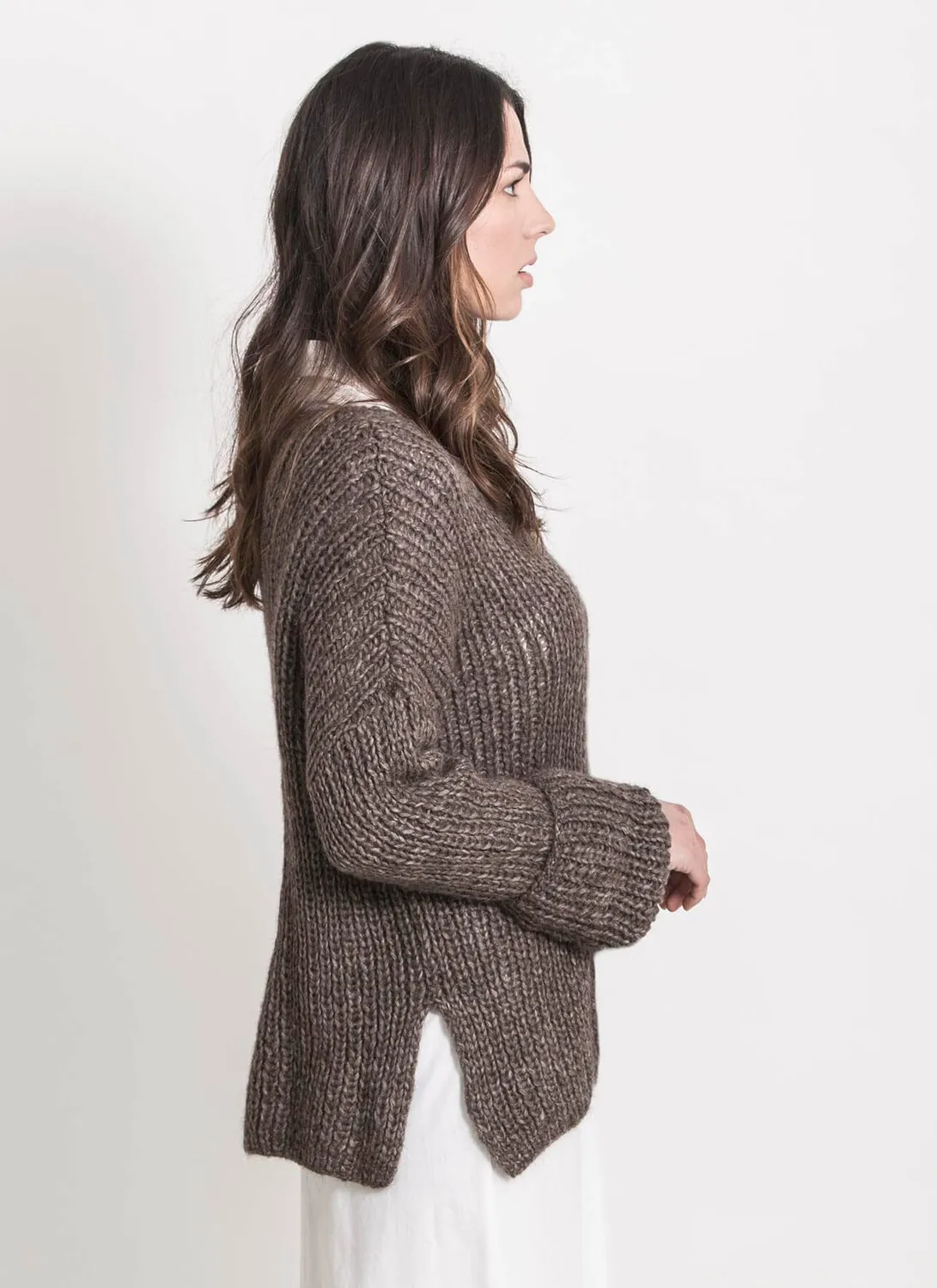Blue Sky Fibers Classic Preston Pullover Strickanleitung Techno