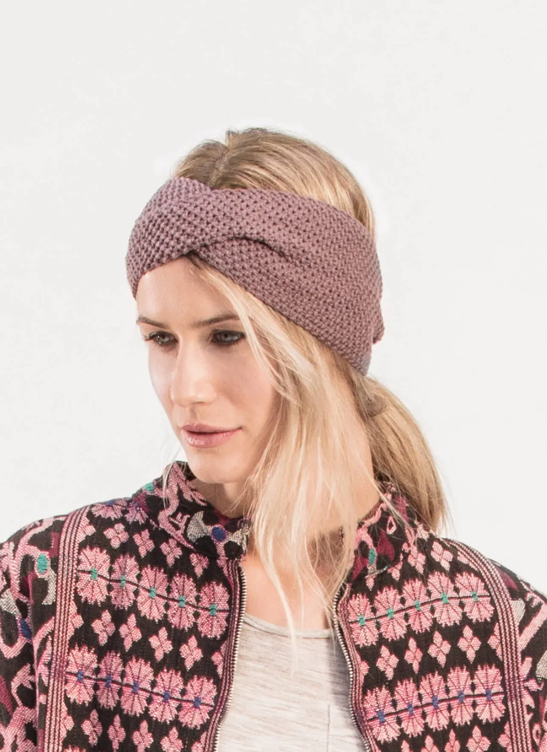 Blue Sky Fibers Harmony Headband Strickanleitung Bio-Baumwolle