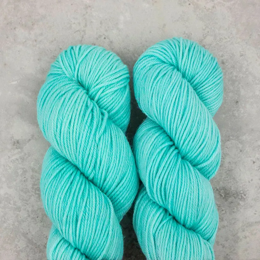 Madelinetosh Tosh Wool Cotton Strickgarn Button Jar Blue DK