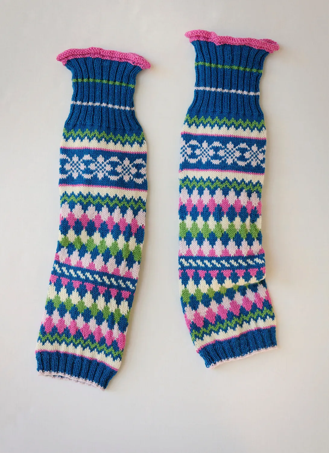 Blue Sky Fibers Lulu Leggings Strickanleitung Fair Isle Doppelpack
