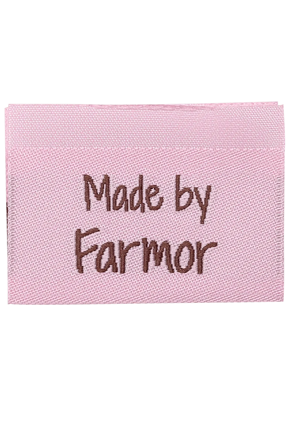 Go Handmade Made by Farmor Weblabel pink 35x19mm 10 Stück gewebt