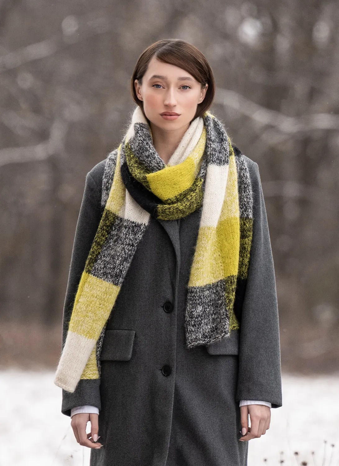 Blue Sky Fibers Classic Series Amsterdam Wrap Strickanleitung Intarsia