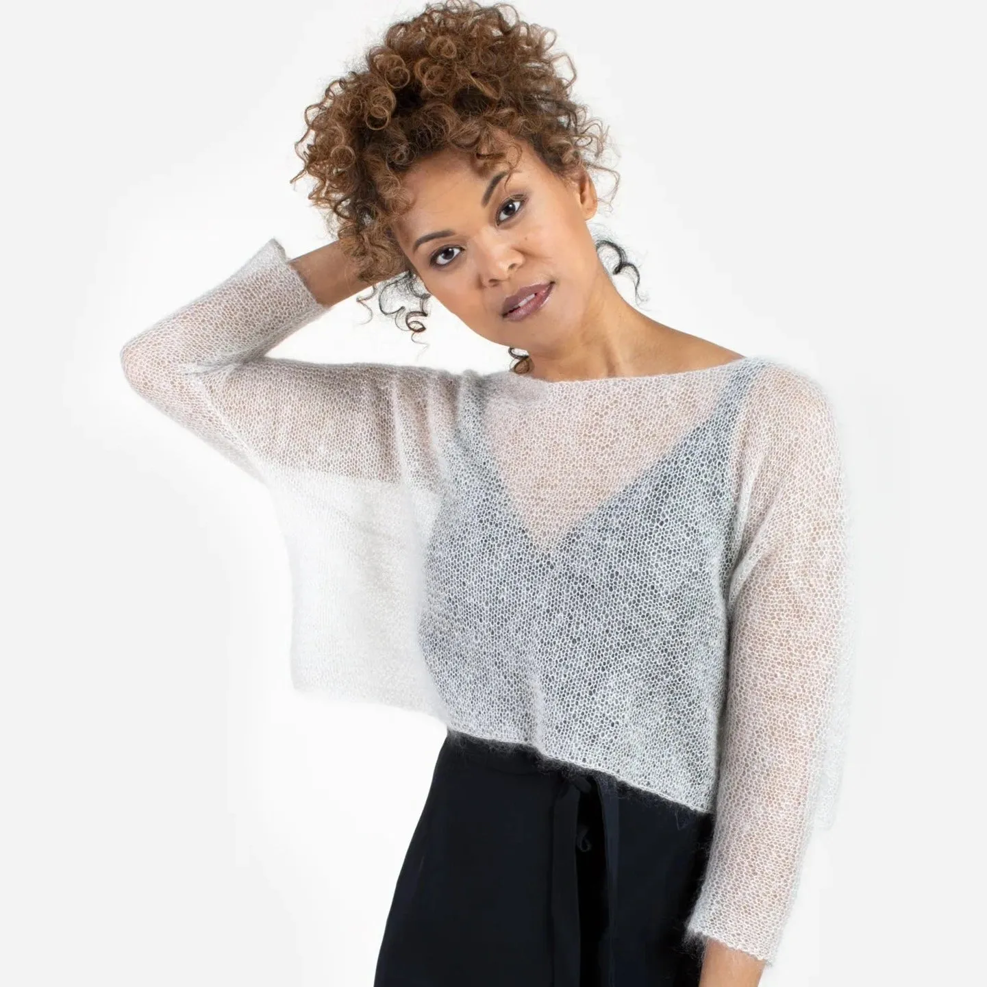 Madelinetosh Allegro Sweater Kit Strickset Texas Tulips S-L