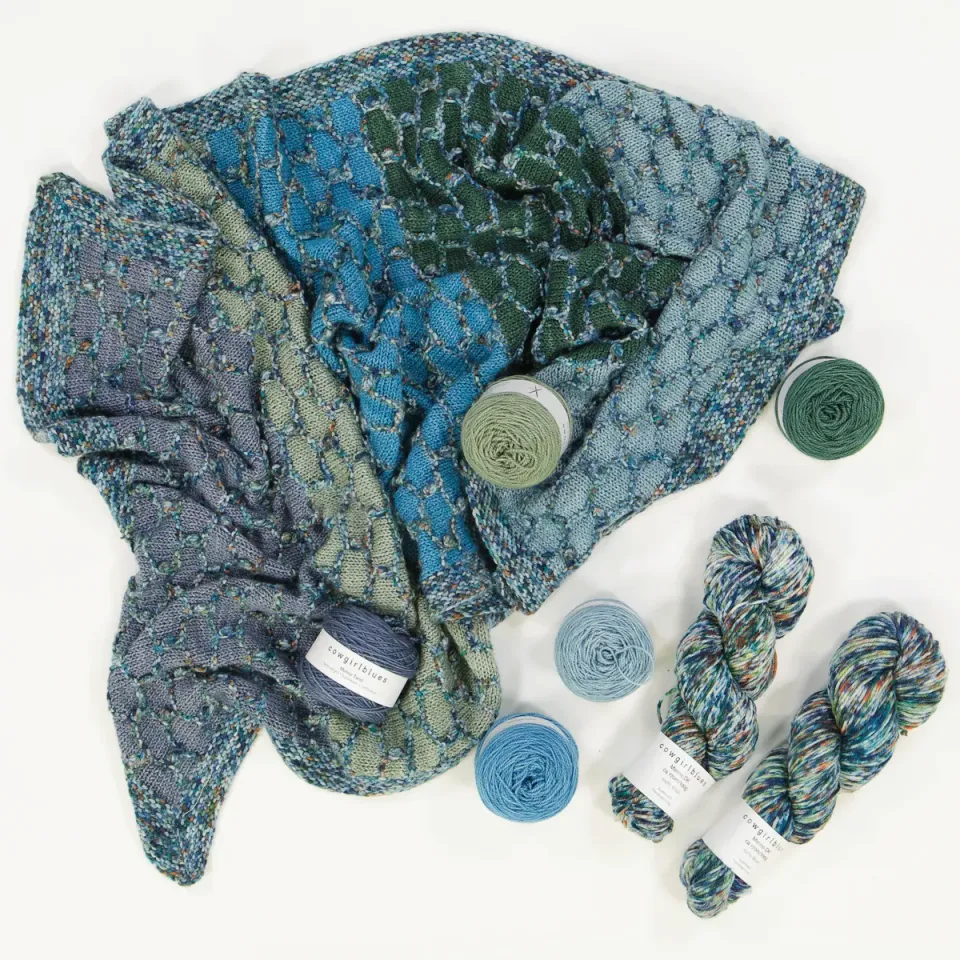 Cowgirlblues Beehive Baby Blanket Strickset Wolle