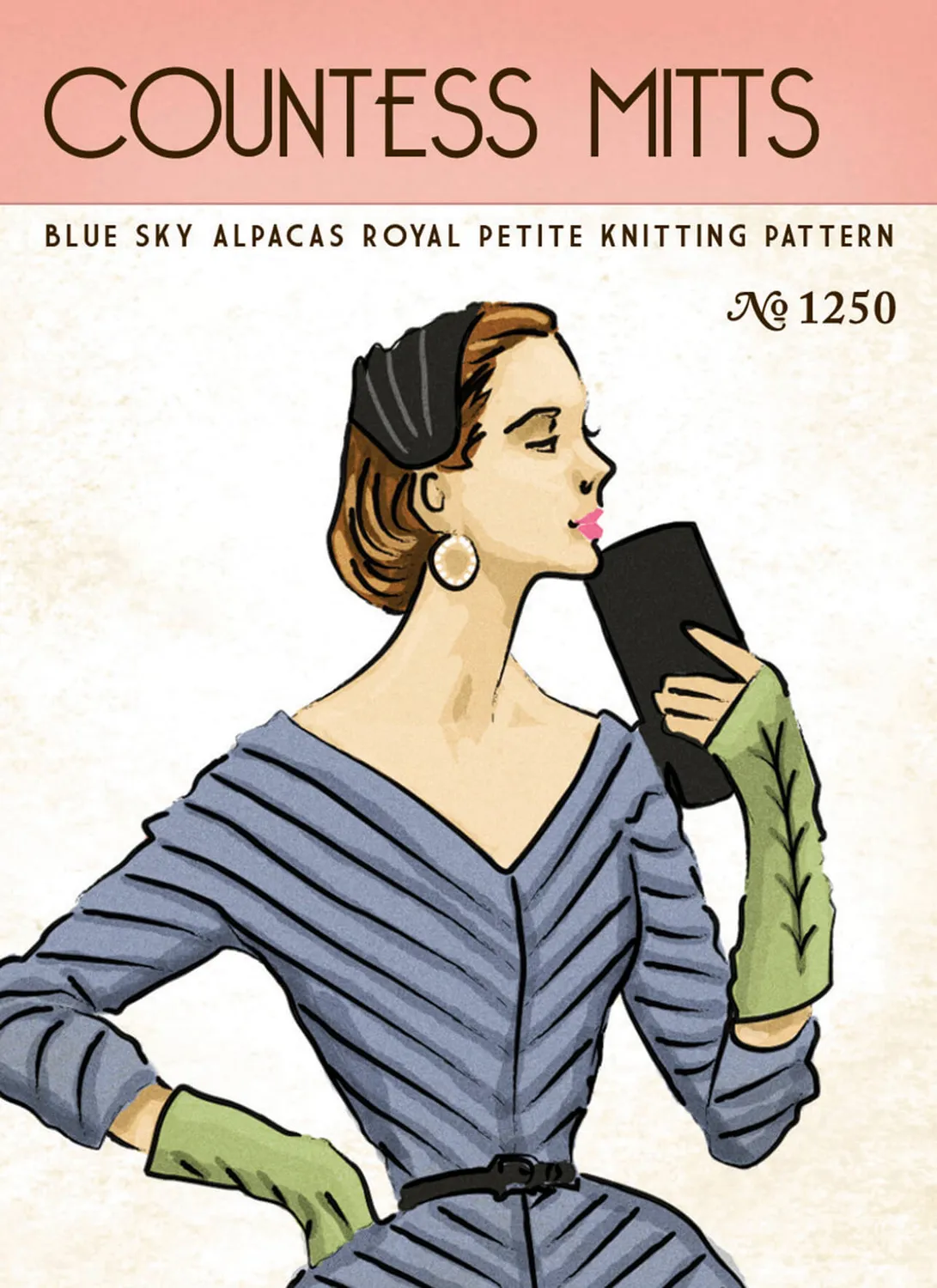 Blue Sky Fibers Classic Series Countess Mitts Strickanleitung 1250 Spitze