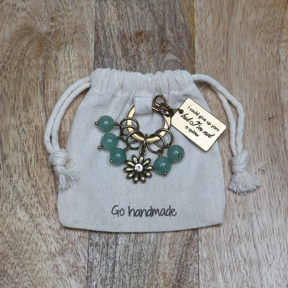 Go Handmade Maschenmarkierer Ring Blume 6 Stk