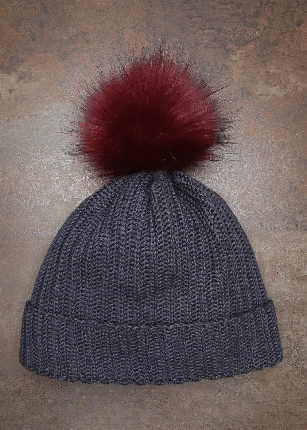 Go Handmade Bommel mit Knopf 11cm Kunstfell