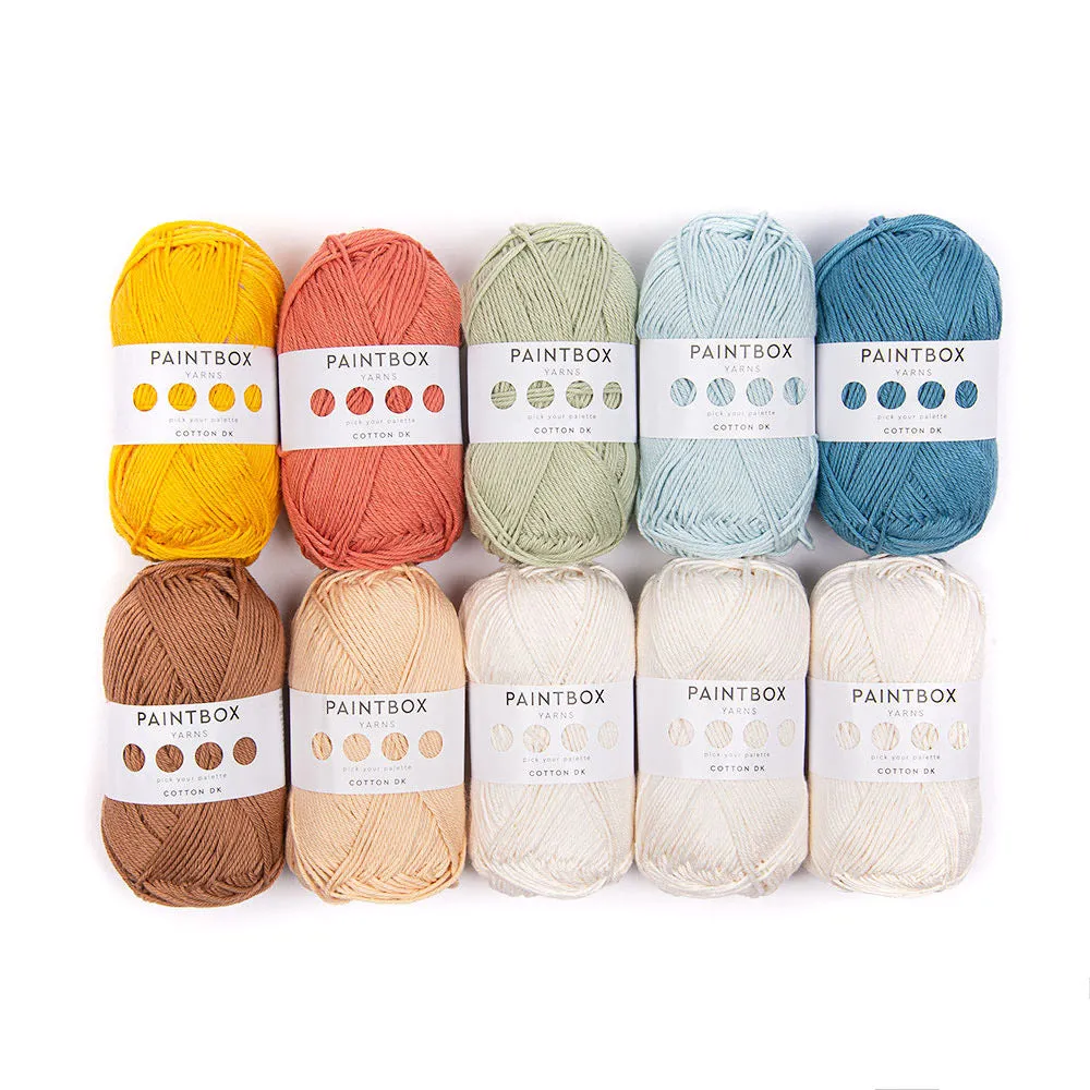 Paintbox Yarns Cotton DK Wolle 10 Knäuel Baumwolle Pastel