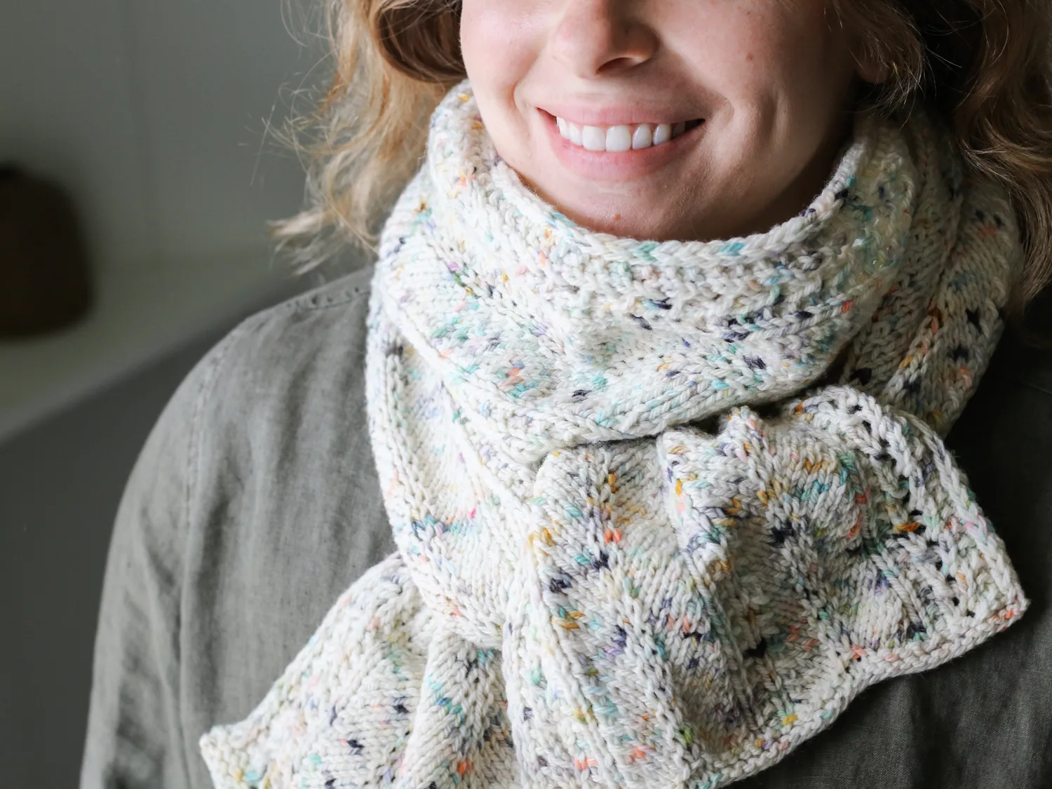 Madelinetosh Sundown Scarf Strickanleitung PDF bunt