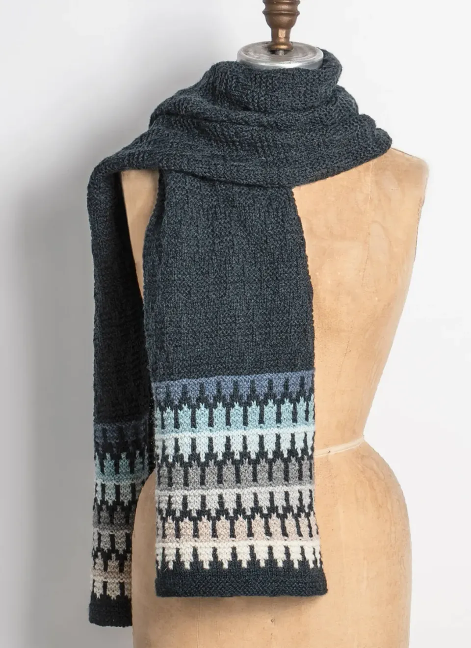 Blue Sky Fibers Classic Series Ephraim Wrap Strickanleitung Mosaik
