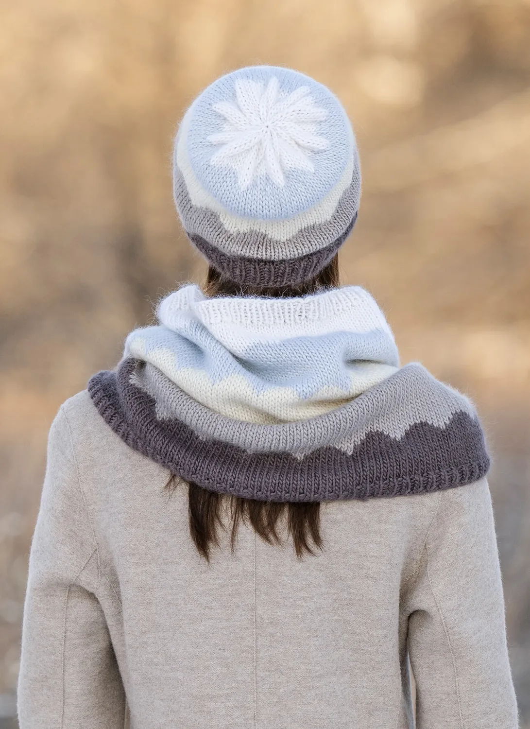 Blue Sky Fibers Classic Camino Cowl & Hat Strickanleitung Colorwork