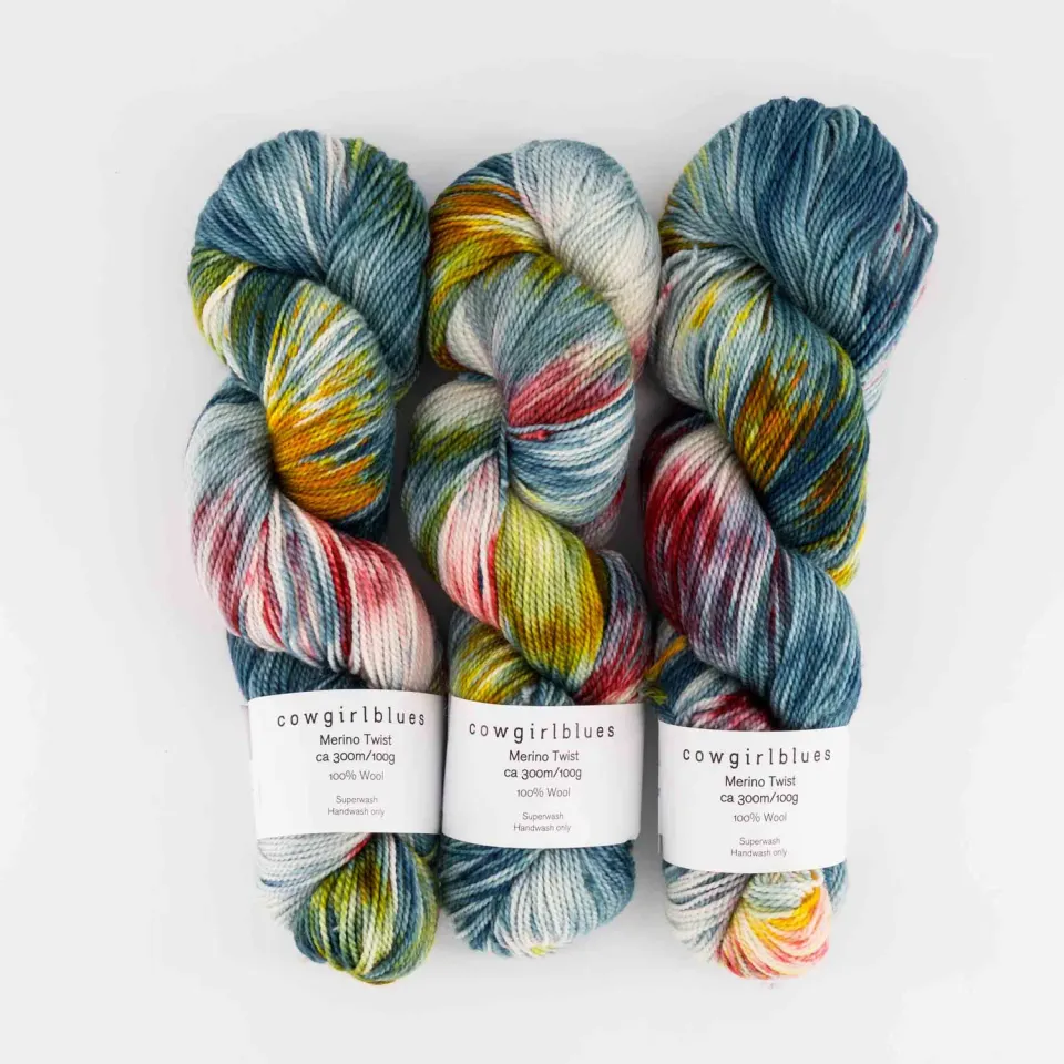 Cowgirlblues Merino Twist Cher Garn 100g handgefärbt