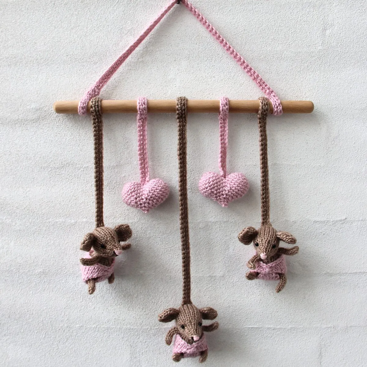 Go Handmade Macramé Rundstäbe Holz