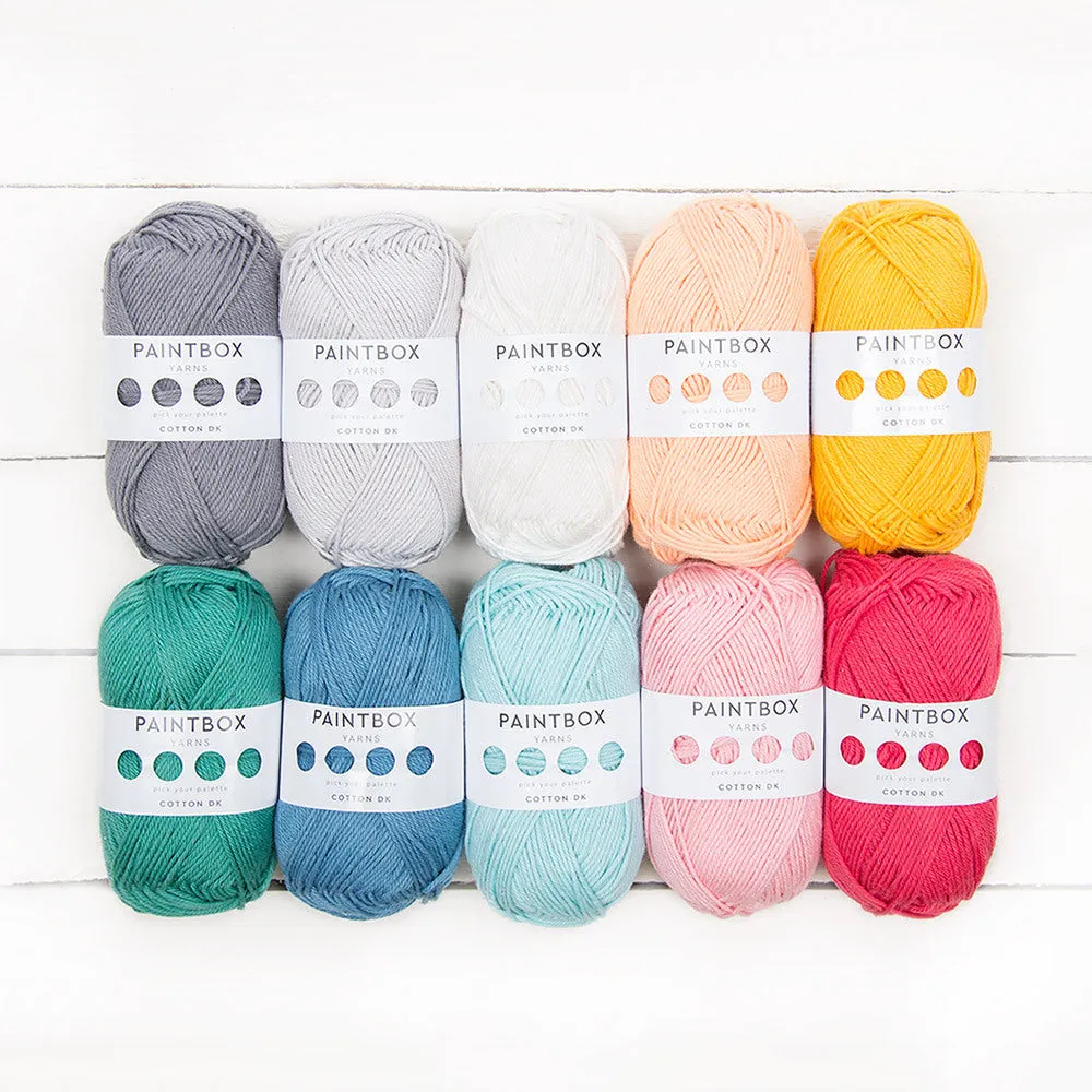 Paintbox Yarns Cotton DK Sundown Garn 10x50g pastell