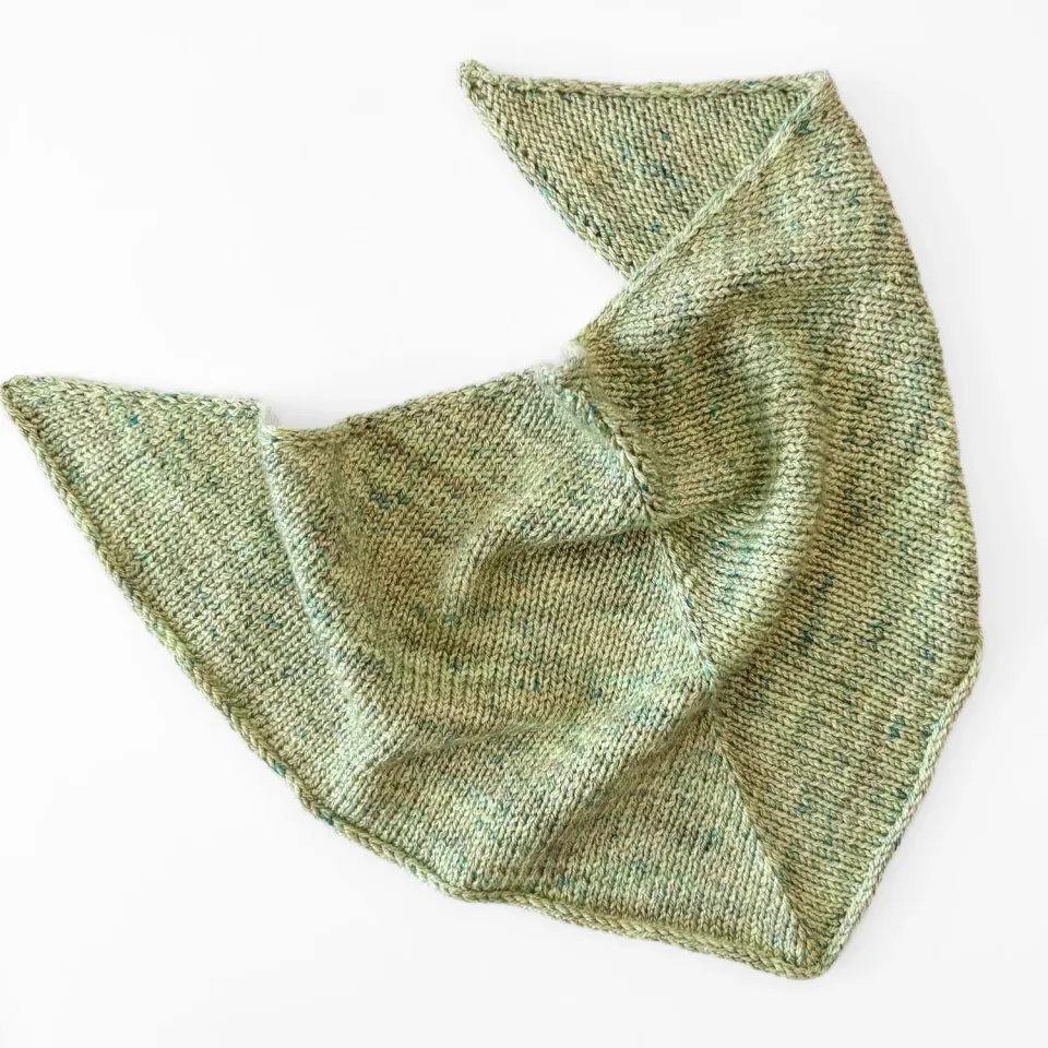 Madelinetosh Sprig Kerchief Strickanleitung PDF Dreieckstuch