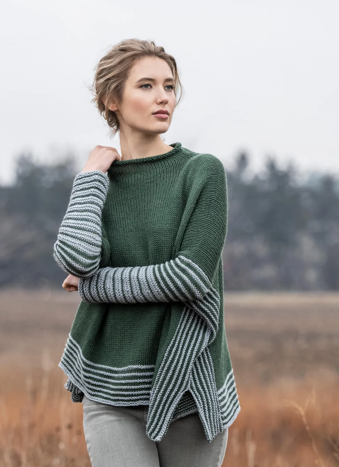 Blue Sky Fibers Santa Rosa Swoncho Strickanleitung Skyland