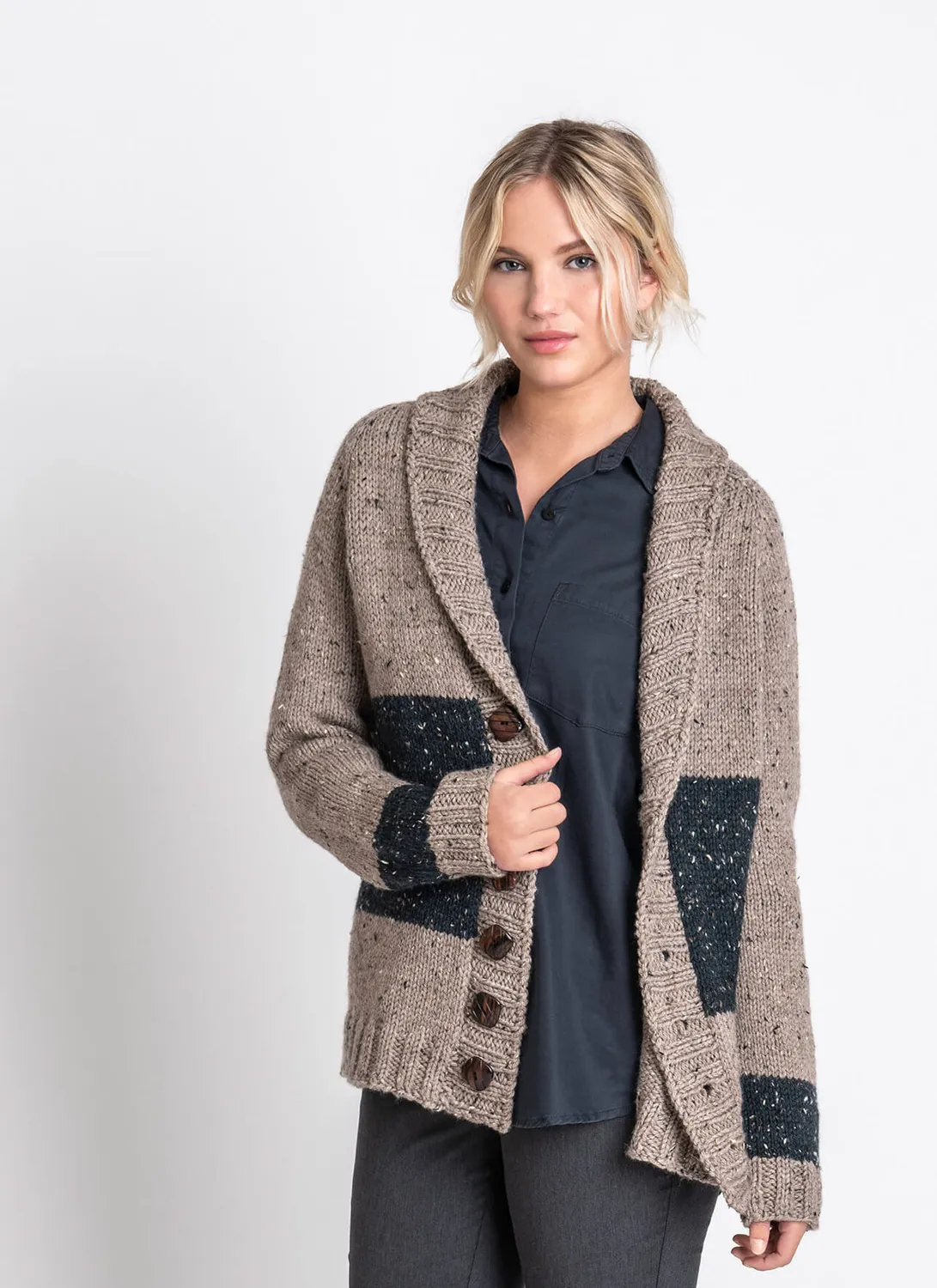 Blue Sky Fibers Classic Series Salt Lake Cardigan Strickanleitung Unisex