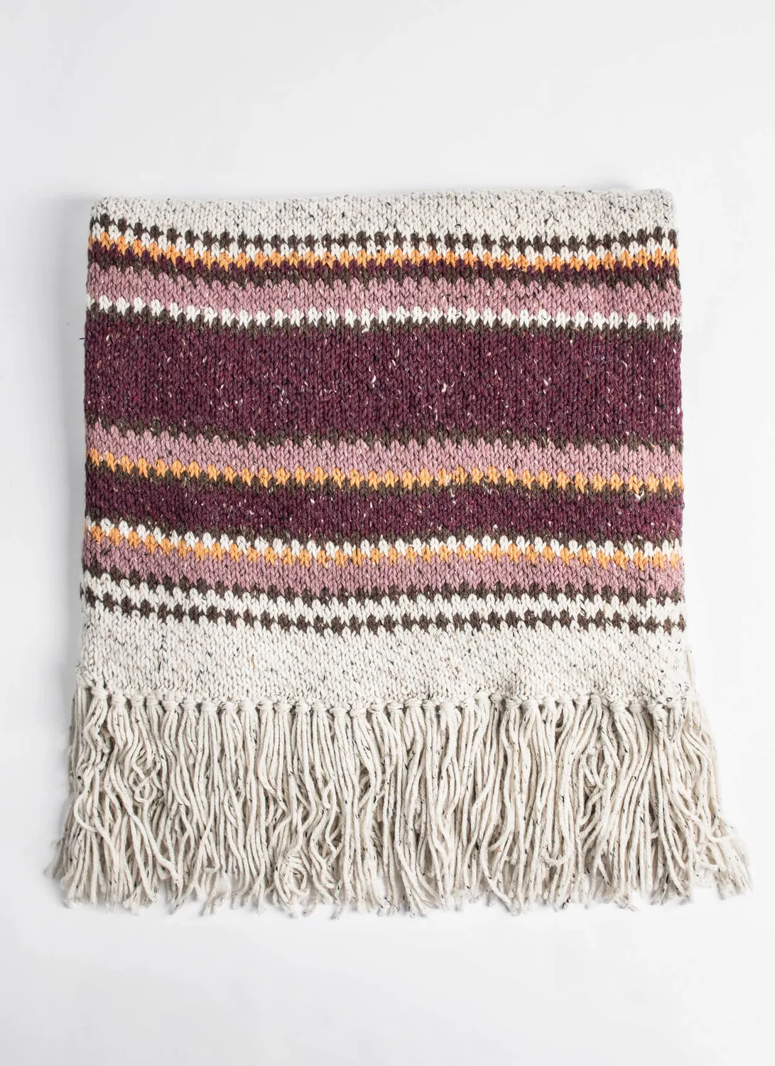 Blue Sky Fibers Brentwood Throw Decke Anleitung gratis