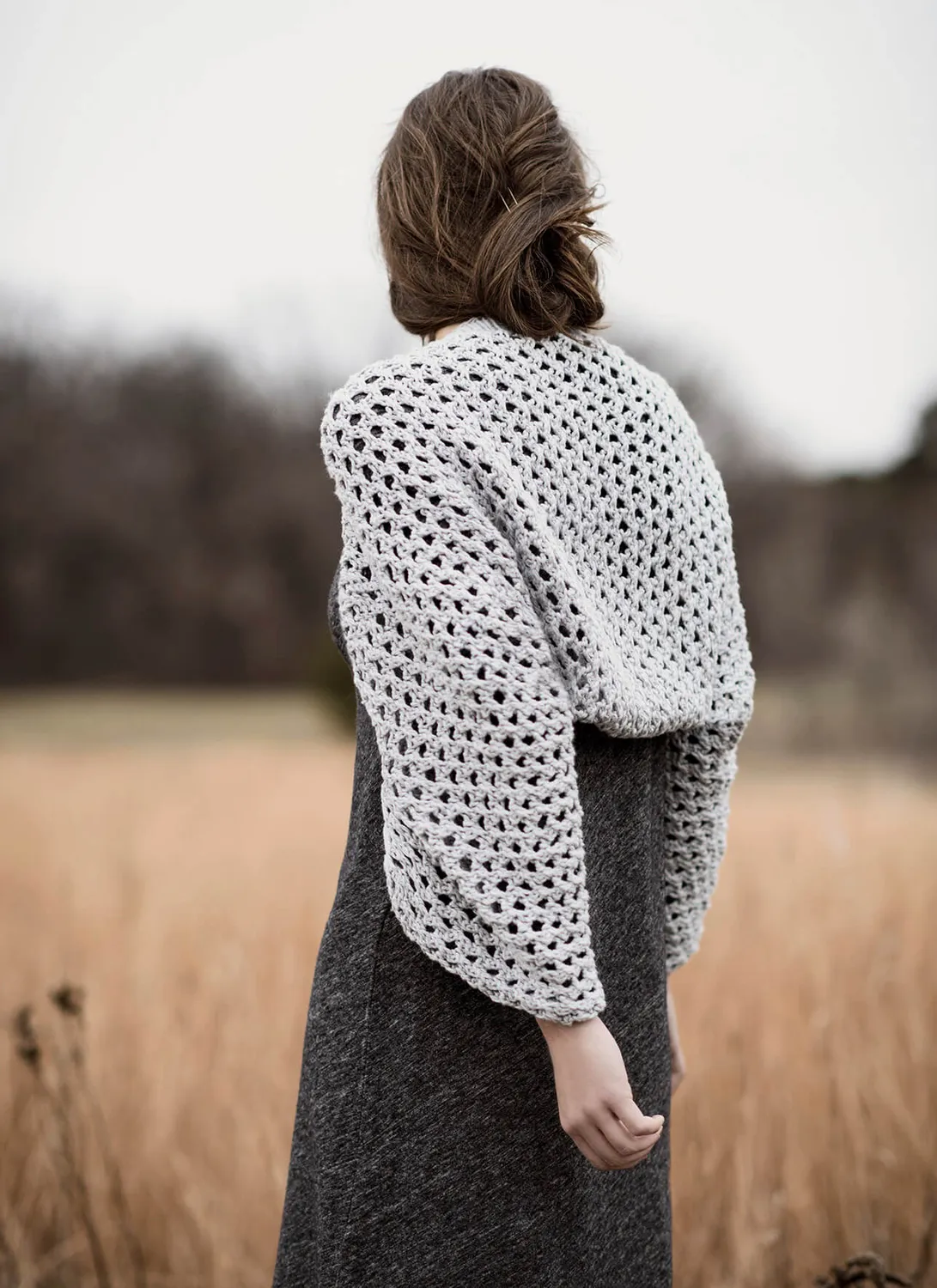 Blue Sky Fibers Royalton Bolero Strickanleitung Bio-Baumwolle