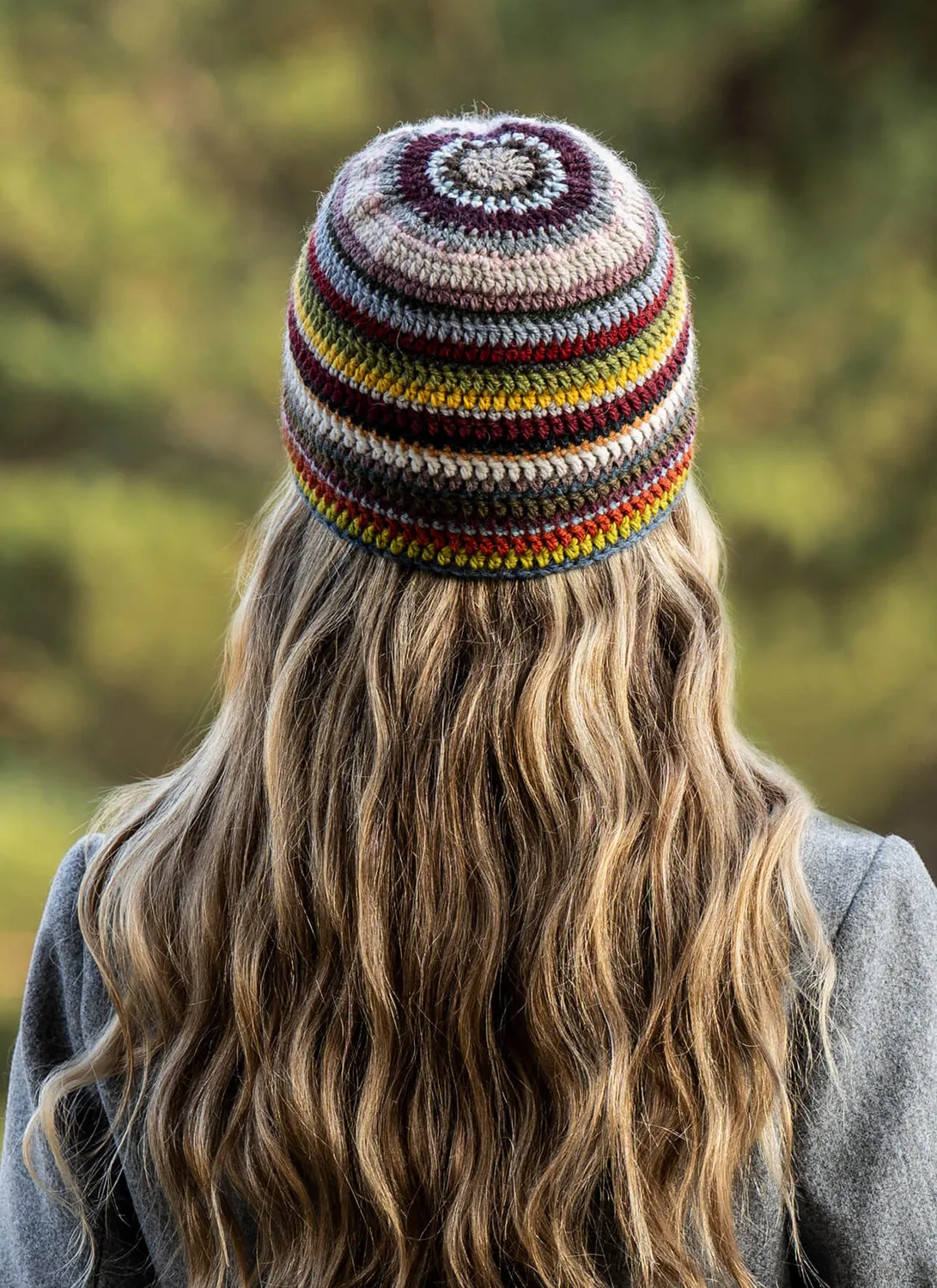 Blue Sky Fibers 27 Color Crochet Hat Häkelanleitung Bunt