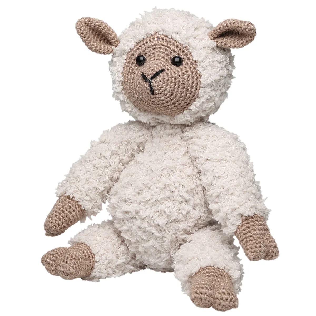 Go Handmade Teddy Basse Häkelset Beige Braun H30cm