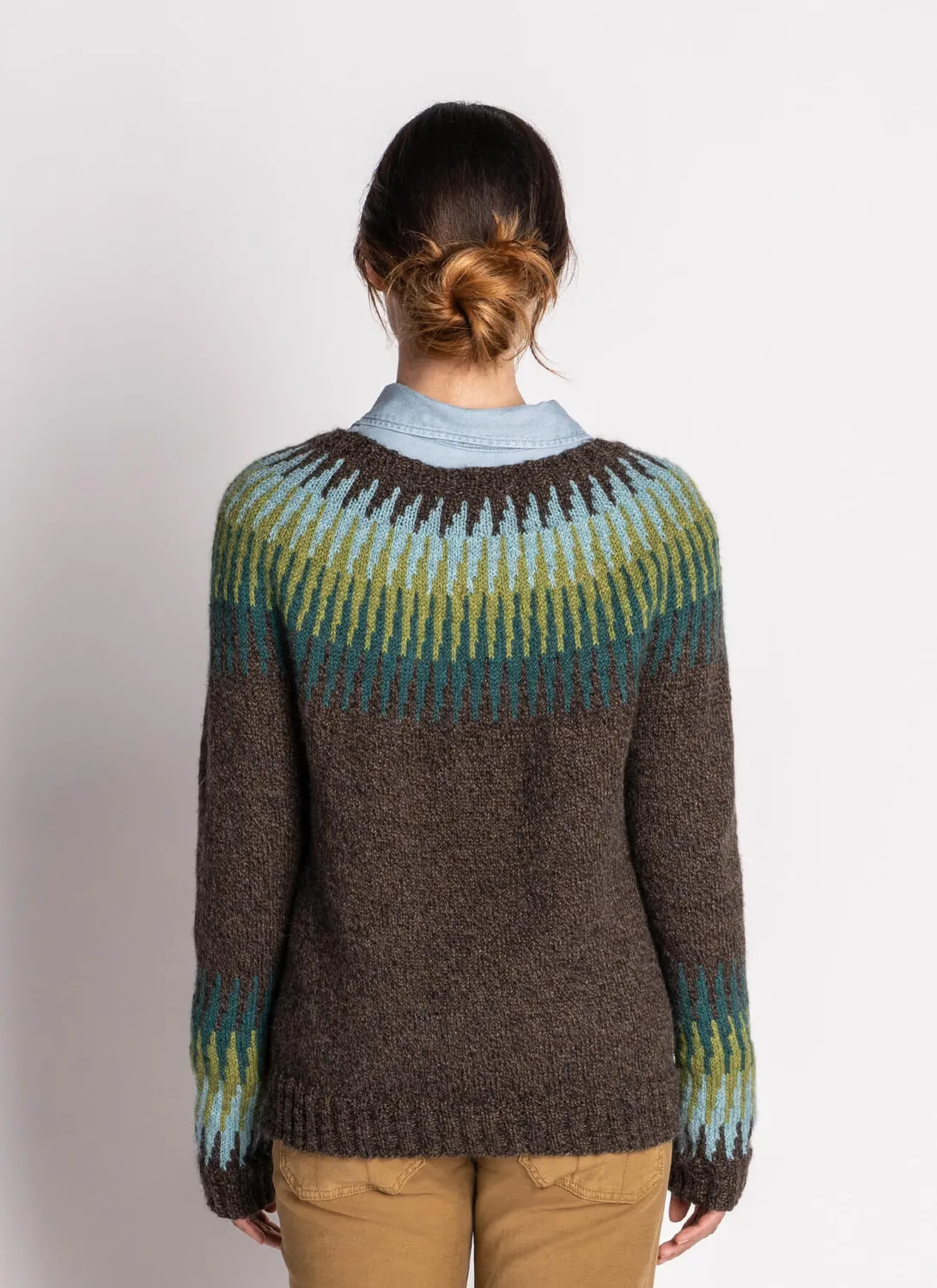 Blue Sky Fibers Lula Pullover Strickanleitung Colorwork