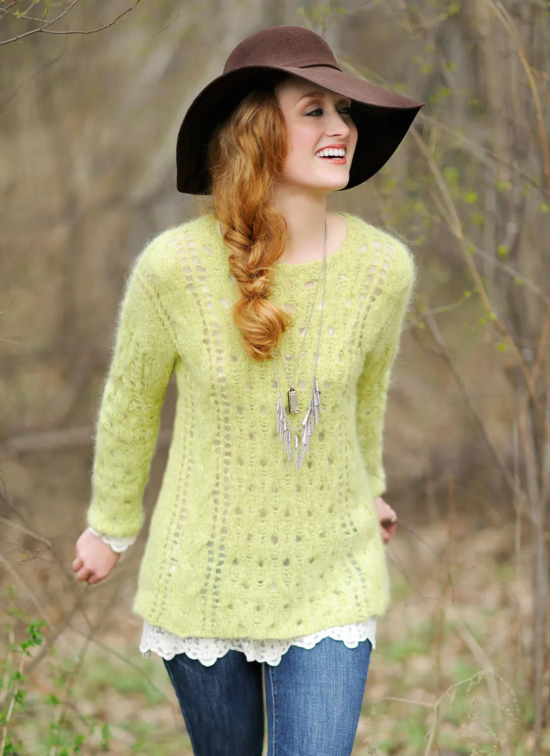 Blue Sky Fibers Classic Series Carpathian Pullover Strickanleitung PDF Lace