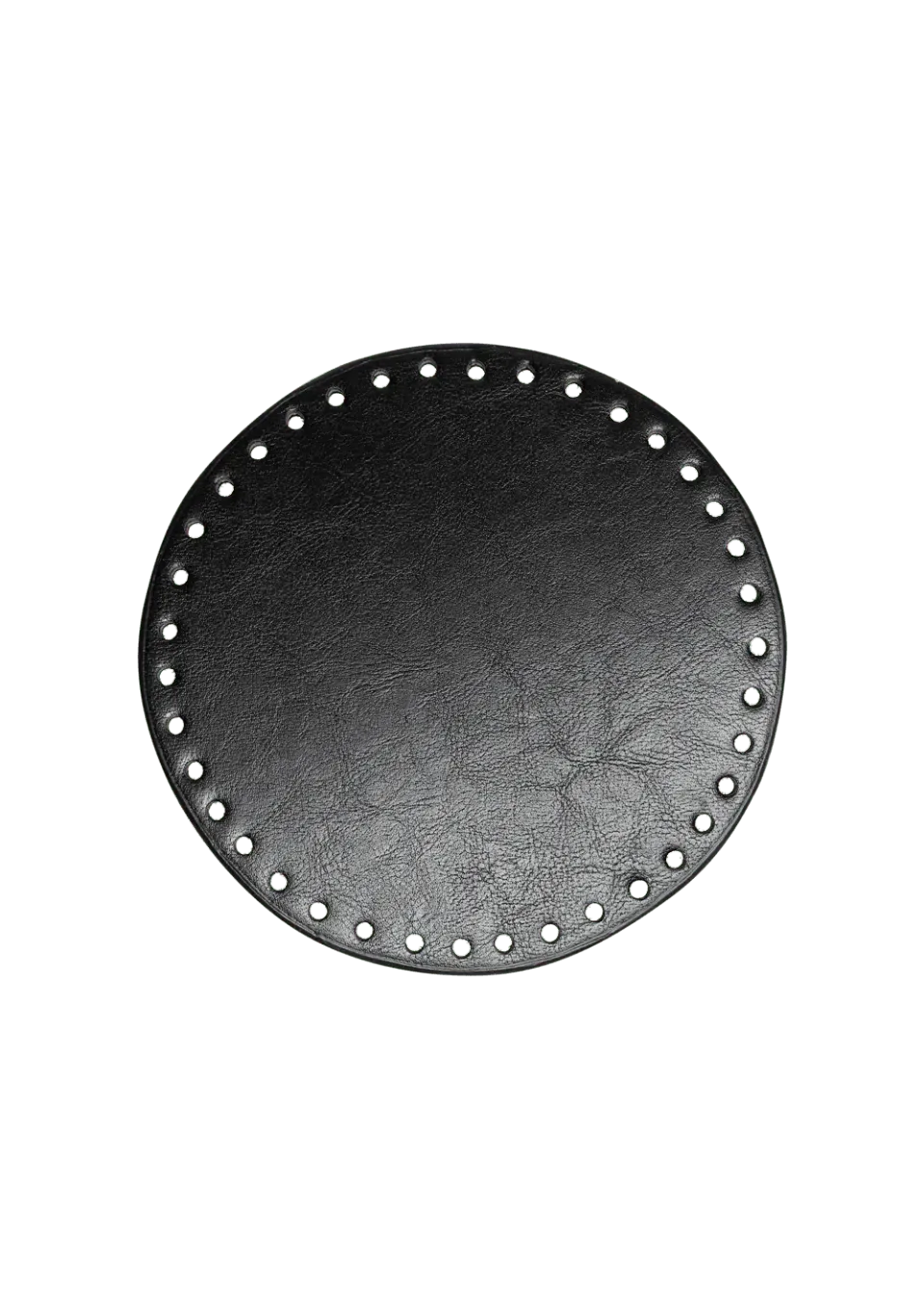 Go Handmade Base D17cm Taschenboden PU-Leder rund