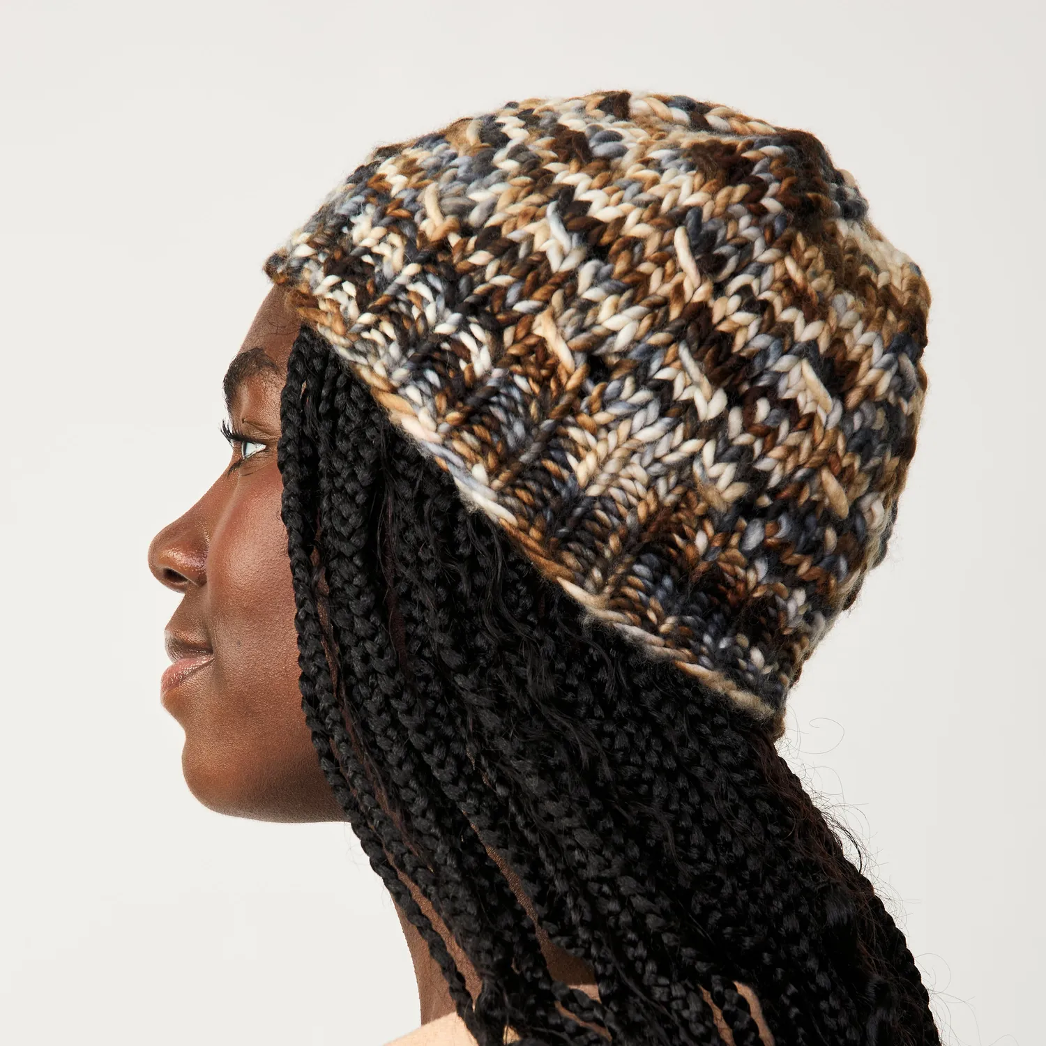 Madelinetosh Carl Beanie Kit Strickset Biggie Wolle