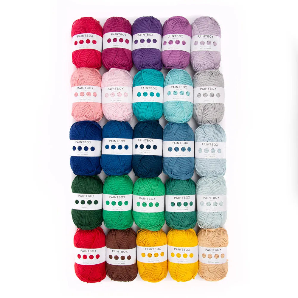 Paintbox Yarns Cotton Aran Baumwollgarn Bunt 25x50g