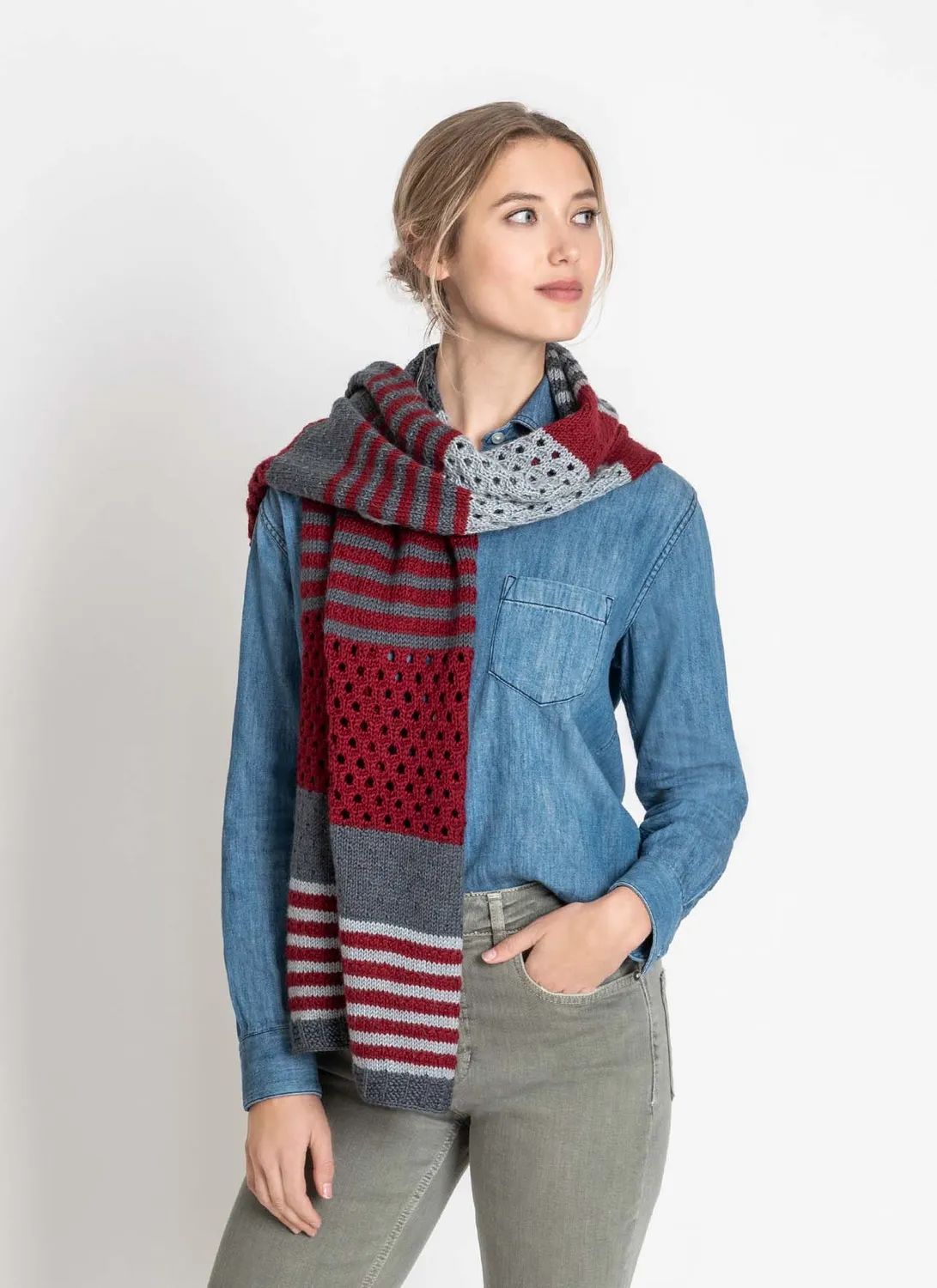 Blue Sky Fibers Chatham Wrap Tuch Strickanleitung