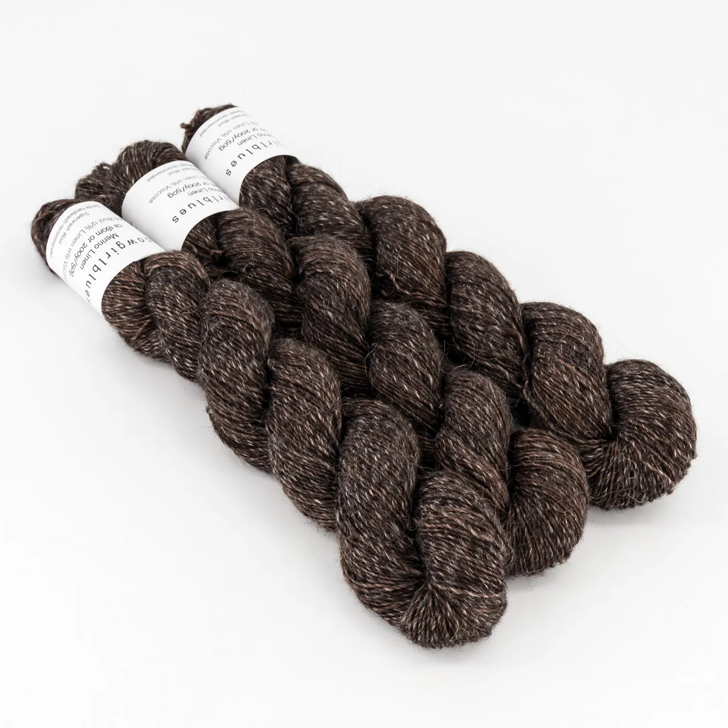 Cowgirlblues Merino Linen Cacao Wolle 50g handgefärbt