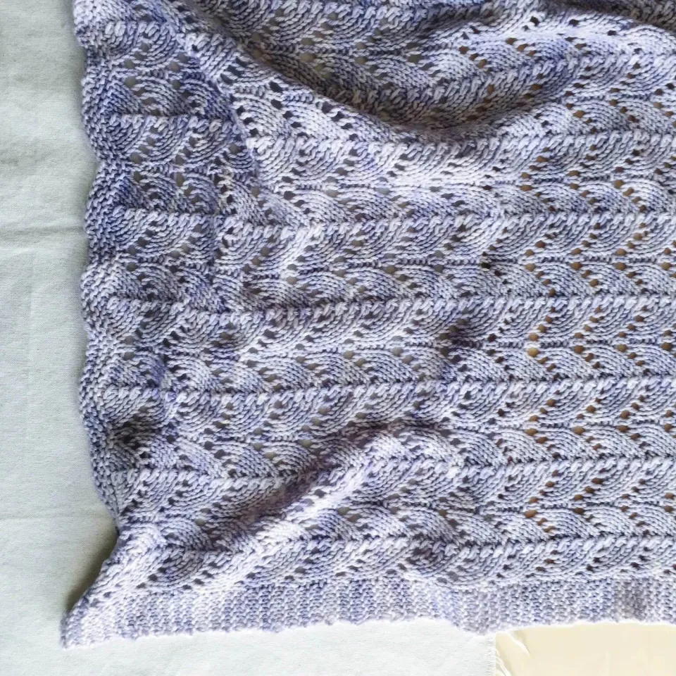 Madelinetosh Heirloom Blanket Strickanleitung PDF Babydecke Lace