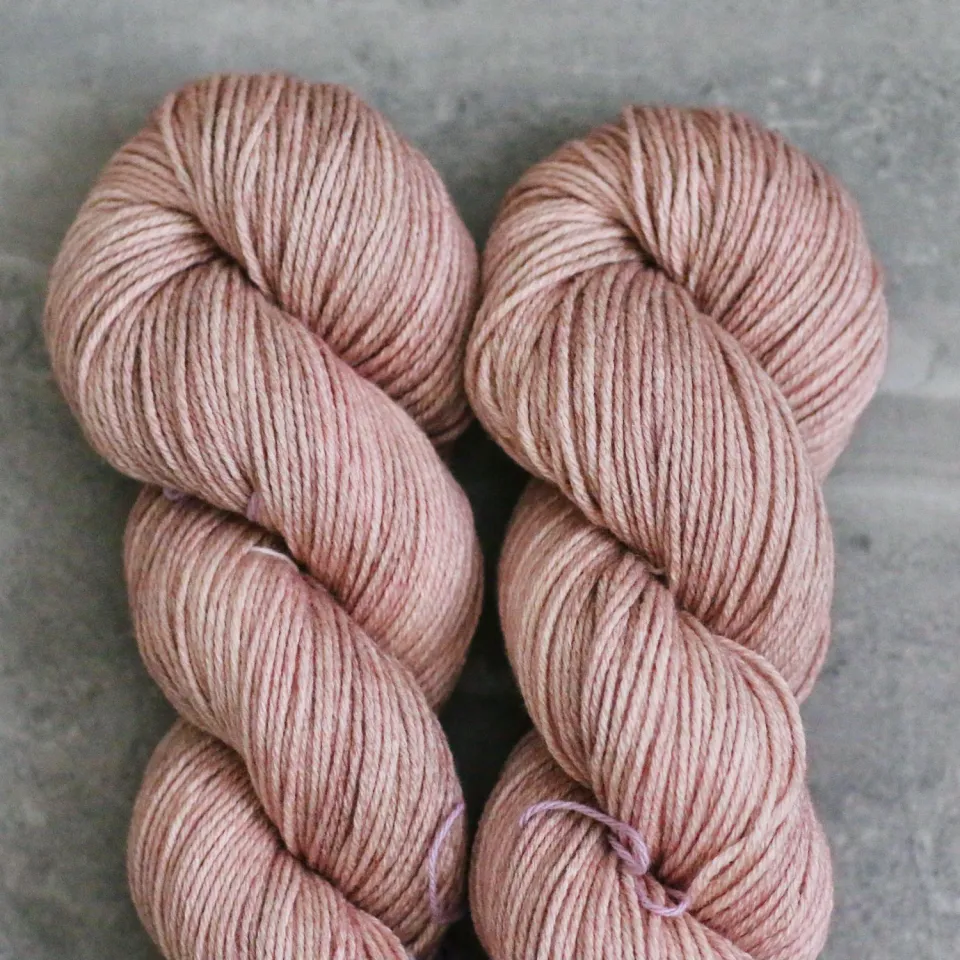 Madelinetosh Tosh Wool Cotton Copper Pink Strickgarn Uni DK