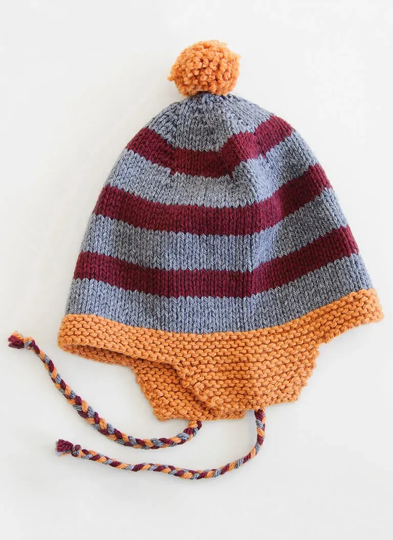Blue Sky Fibers Collegiate Mütze Strickanleitung gratis