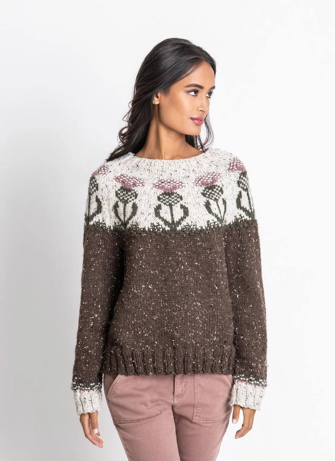 Blue Sky Fibers Classic Series Islington Jumper Strickanleitung Tweed
