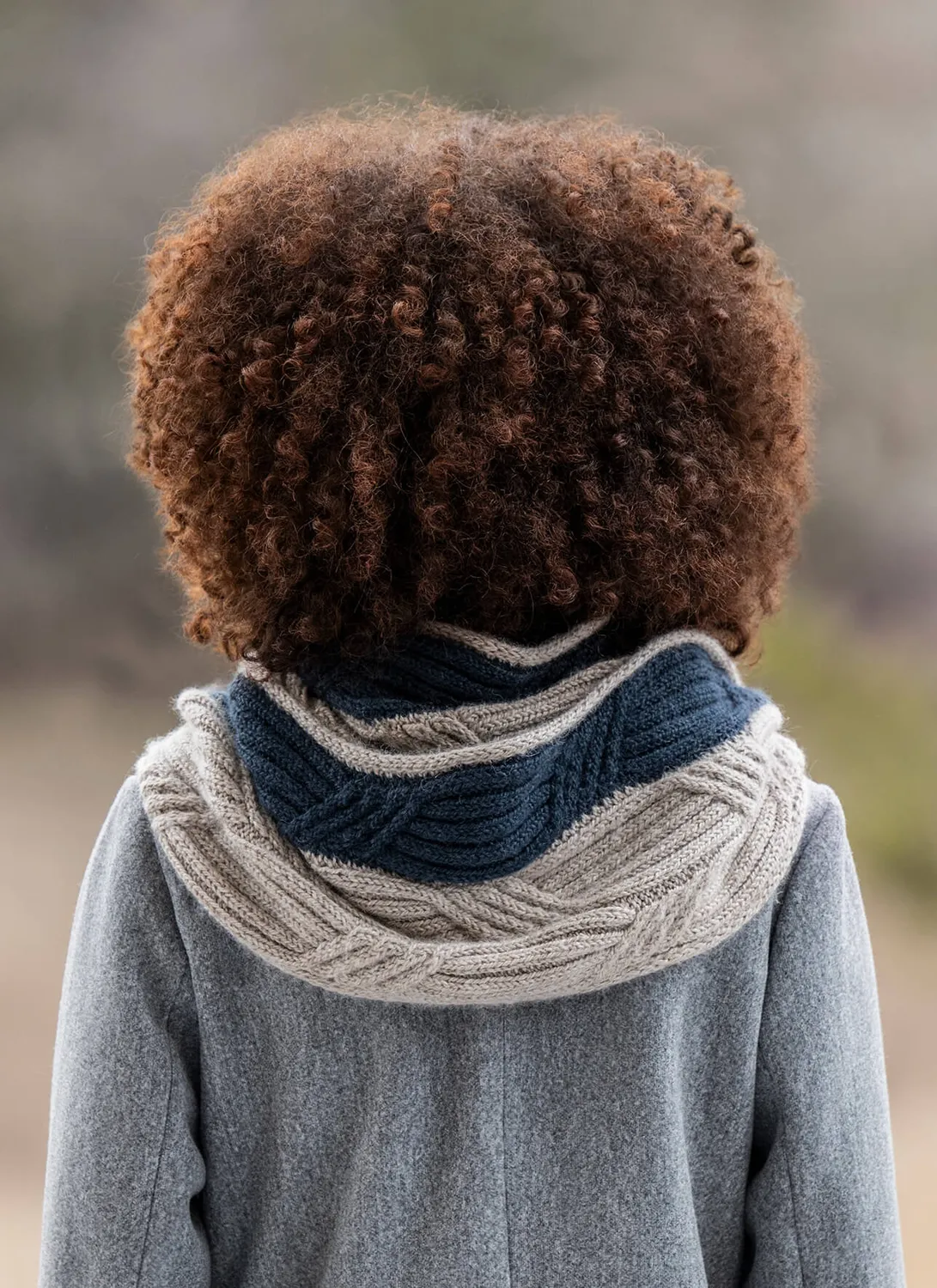 Blue Sky Fibers Fenton Cowl Strickanleitung Zopfmuster