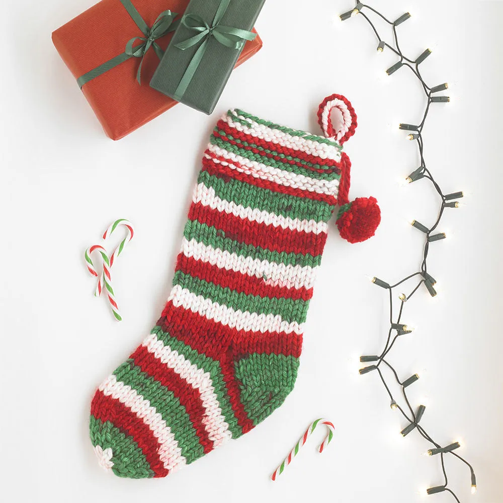 Paintbox Yarns Christmas Project Wolle Strumpf Streifen