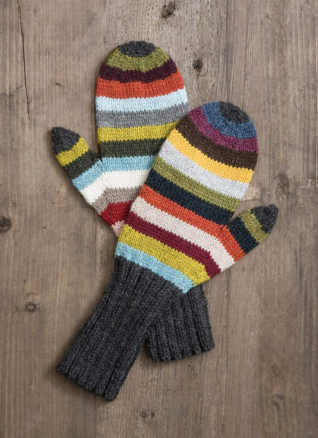 Blue Sky Fibers 21 Color Mitts Kit Strickkit 22 Stränge Bunt