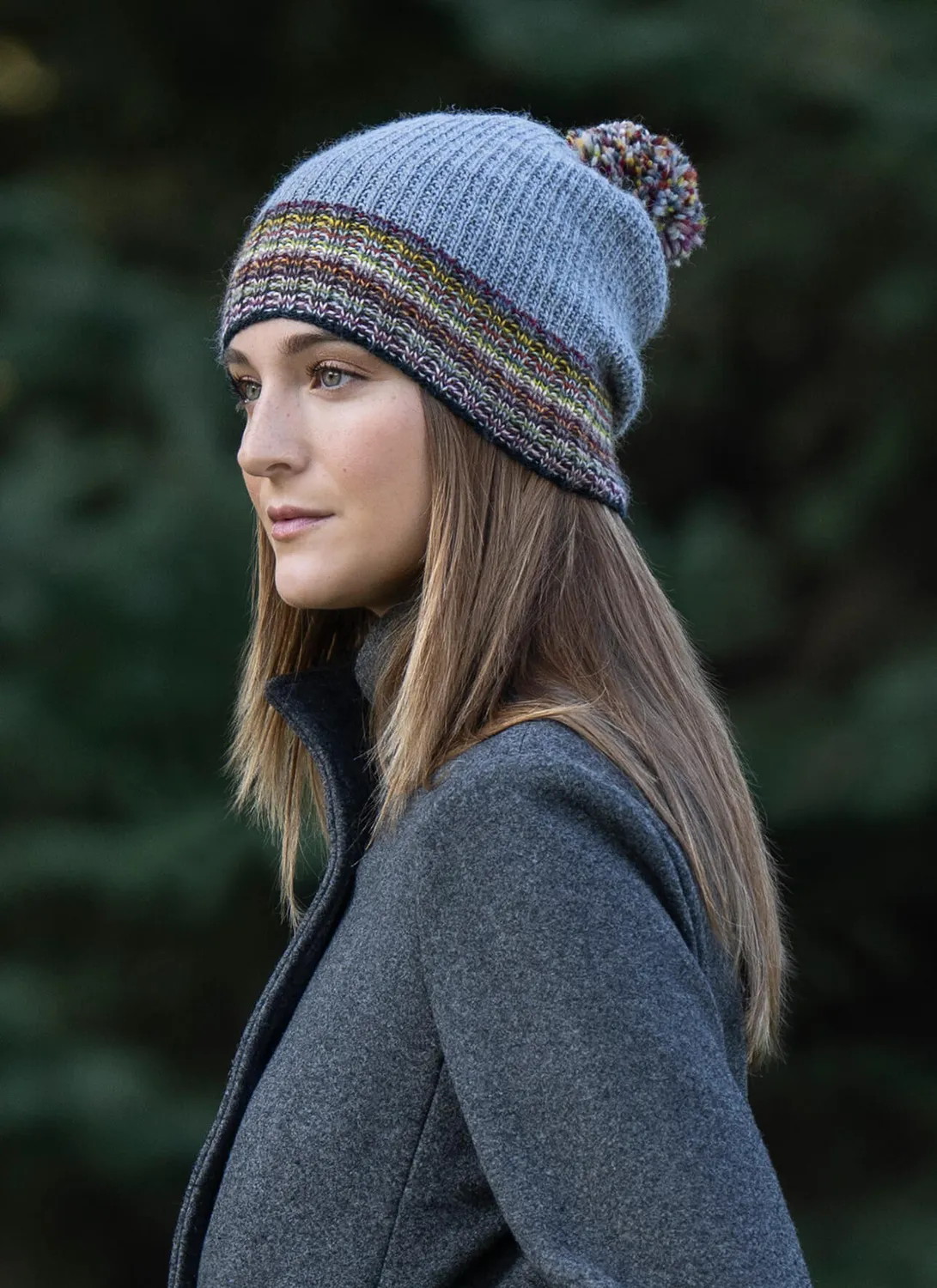Blue Sky Fibers Classic Series Confetti Hat Strickanleitung Bommel