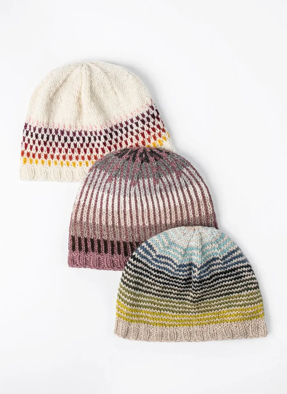 Blue Sky Fibers Corning Gradient Trio Cap Strickanleitung Mütze