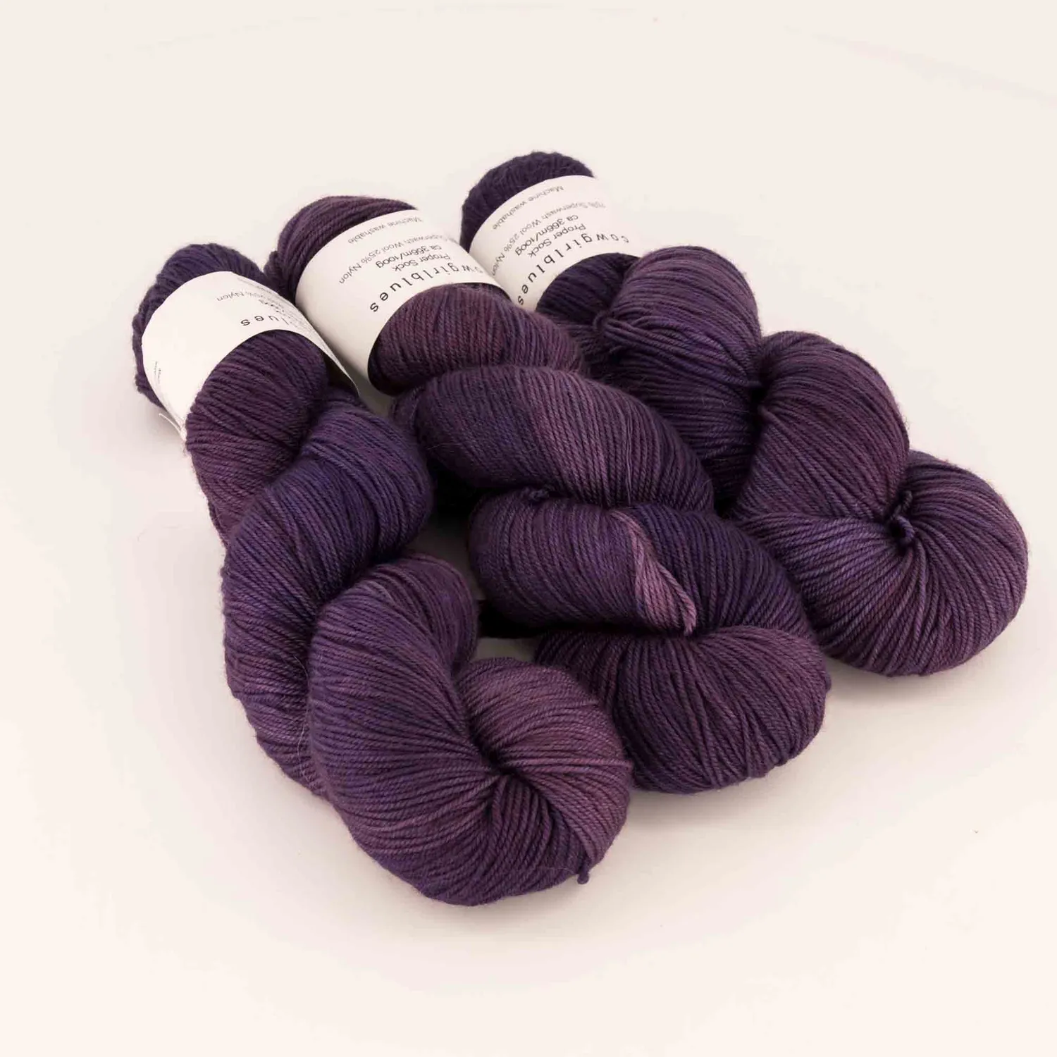 Cowgirlblues Proper Sock Aubergine Sockenwolle 100g uni
