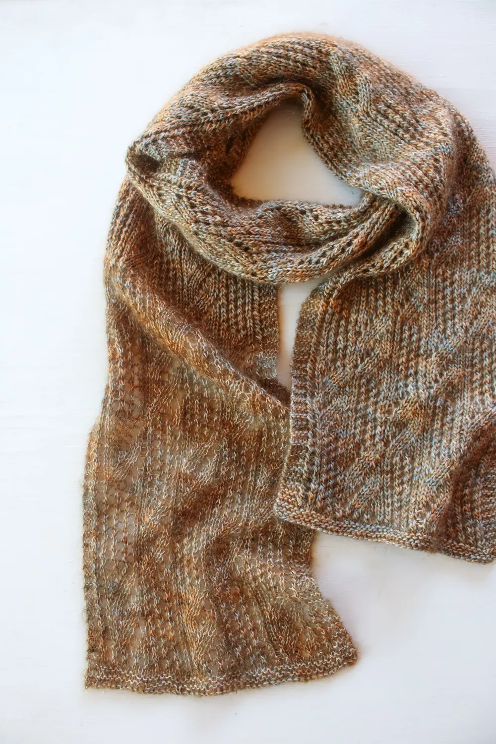 Madelinetosh Fireside Scarf Kit Schal Lace Merino Seide
